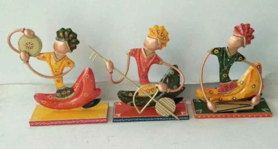 IRON PAINTED SITTING MUSICAL W/ STAND (S / 3)  uploaded by N.U Handicrafts on 1/31/2023