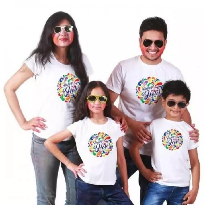 Post image Set of 4 Holi T shirts ₹459/only
Customise your own design also 
- High Quality Digital Print
- Large Print Design
- Round Neck Half Sleeves
- Smooth Fabric Regular Fit
- Sizes: Kids to XXXL
- Free Delivery all over India
---
WhatsApp 7999476024