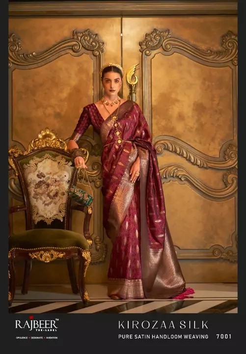 Pure Satin weaving Saree  uploaded by Dhanvi Clothing on 1/31/2023
