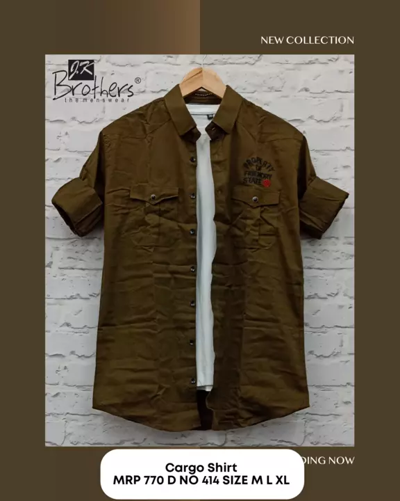 Men's Cotton Cargo Shirt  uploaded by Jk Brothers Shirt Manufacturer  on 1/31/2023