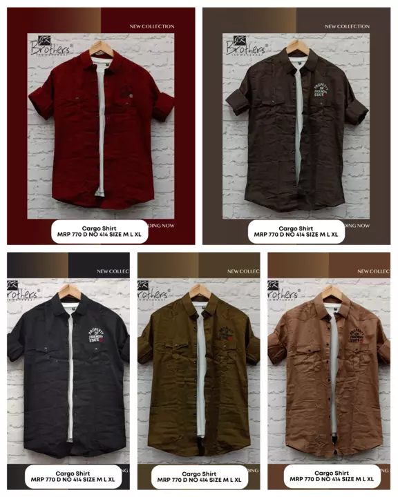 Men's Cotton Cargo Shirt  uploaded by Jk Brothers Shirt Manufacturer  on 6/2/2024