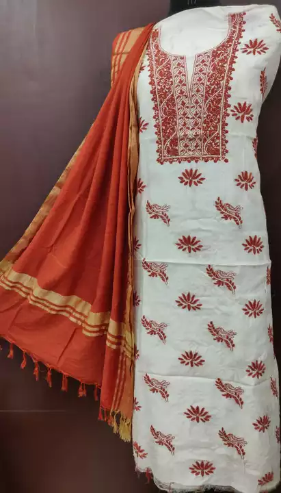 Pure Chanderi Silk Suit  uploaded by Lucknowi Ada Chikankari Studio on 5/22/2024