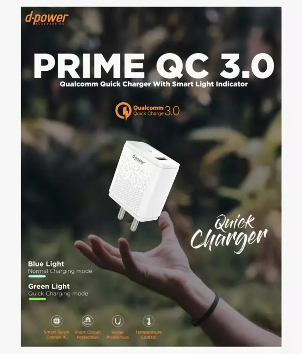 Prime Smart Led Design with Fast USB Wall Charger, Q.C.True Quick Charger 3.0 uploaded by Happy Enterprise on 6/3/2024