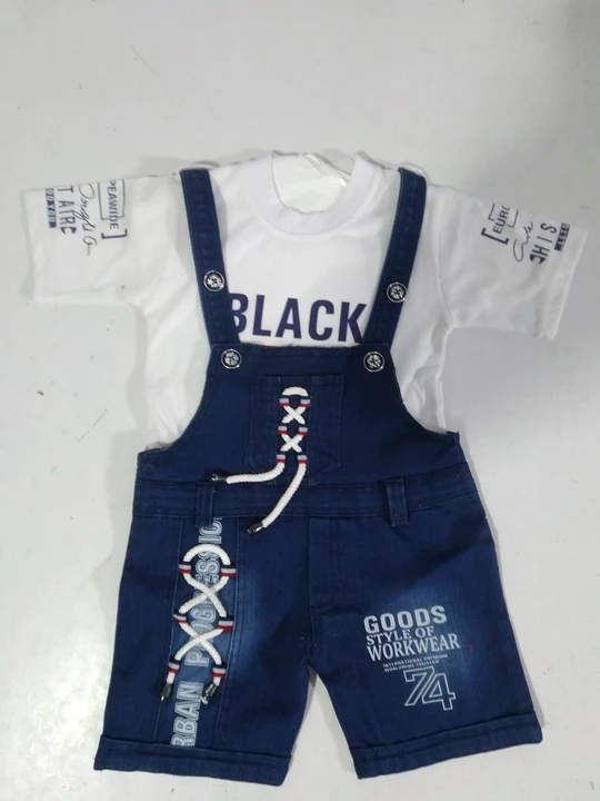 Dungaree For Baby boy in casual printed Denim  uploaded by business on 1/31/2023