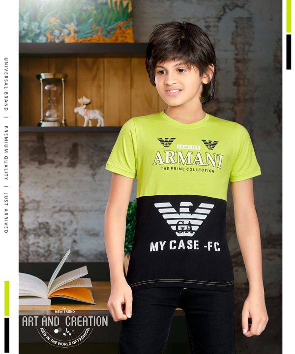 Boy's t-shirt  uploaded by Riya hosiery and printing on 1/31/2023