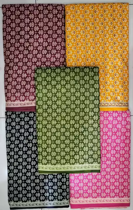 Jaipuri cotton running fabric  uploaded by Jyotika fab fashion on 1/31/2023