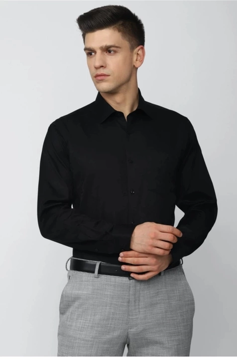 Black formal shirt uploaded by SS APPARELS on 1/31/2023