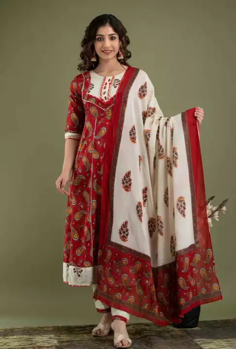 Cotton kurti pant with duptta uploaded by Maa karni fashion on 1/31/2023