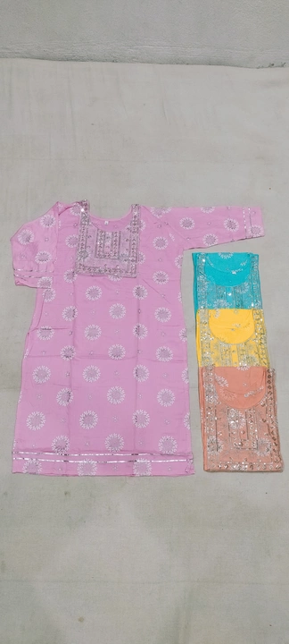 Printed Reyon with Embroidery & Gota lace  uploaded by Maira Fashion on 2/1/2023