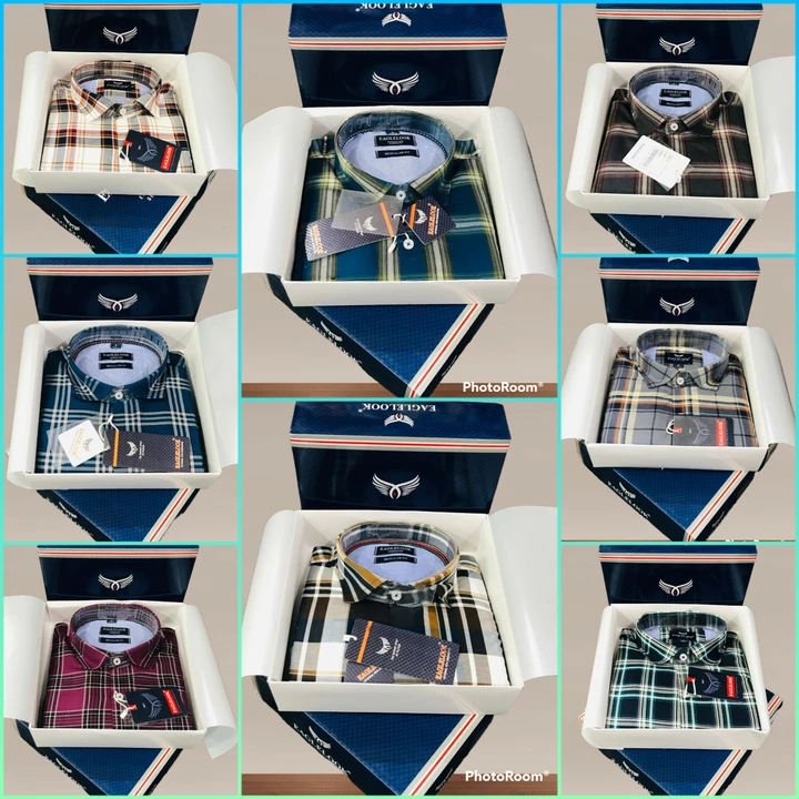 Showroom Quality Box  Packing Check Shirts  uploaded by Hindustan Trading Company 9024349754 on 5/28/2024