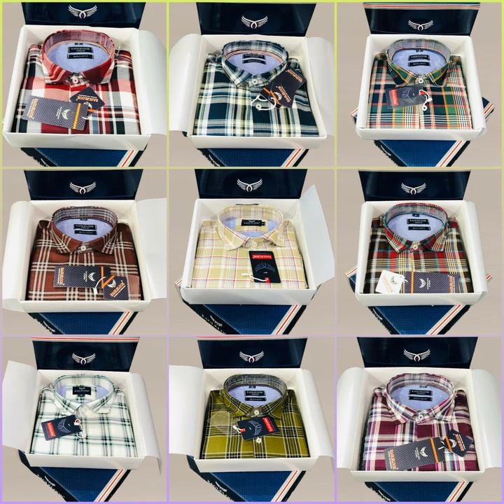 Showroom Quality Box Packing Check Shirts  uploaded by Hindustan Trading Company 9024349754 on 5/28/2024
