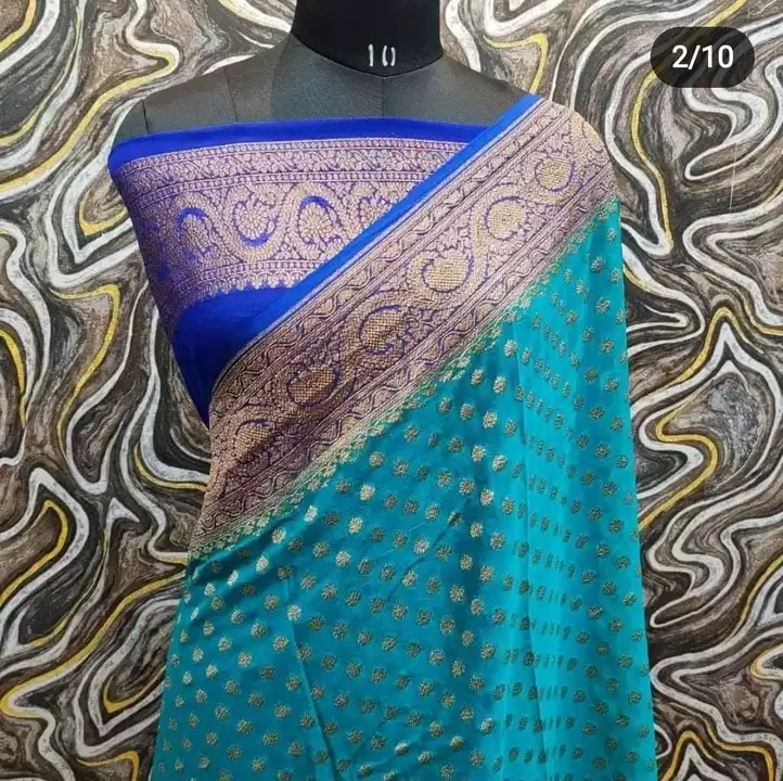 Banarasi semi Georgette silk saree uploaded by H A M SAREES on 2/1/2023
