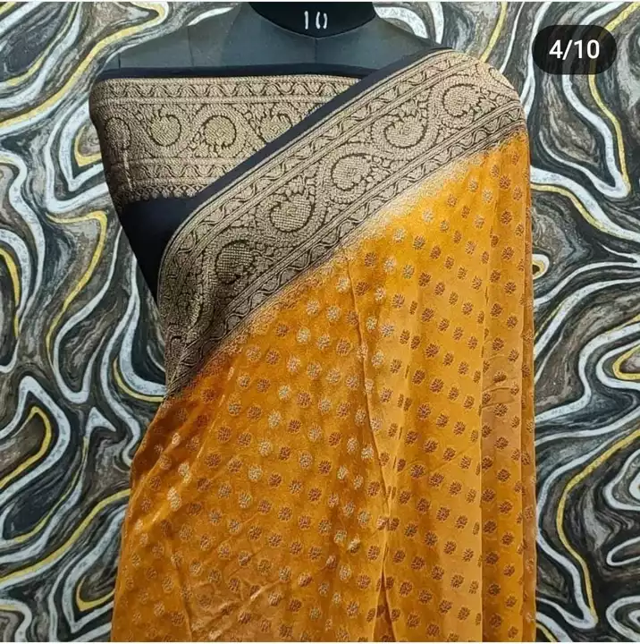 Banarasi semi Georgette silk saree uploaded by H A M SAREES on 2/1/2023