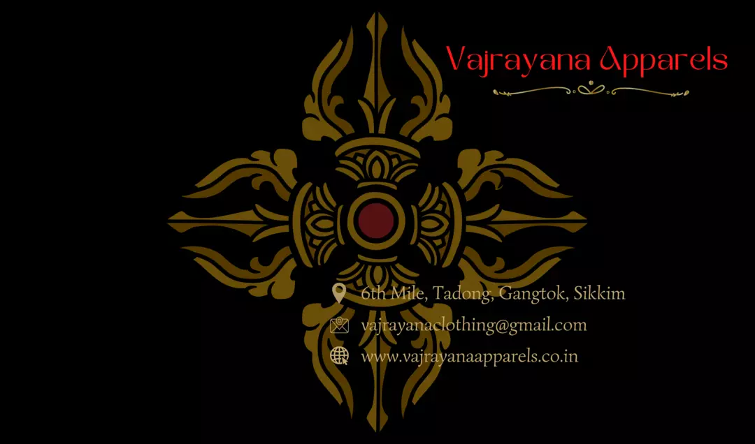 Visiting card store images of Vajrayana Apparels