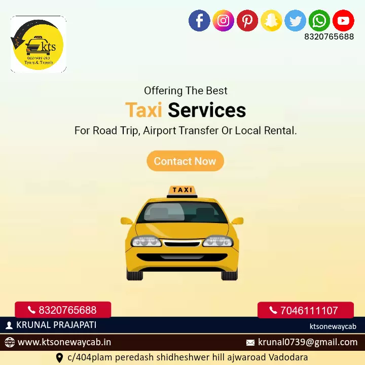 Vadodara to Ahmedabad texi service  uploaded by KTs one way cab on 2/1/2023