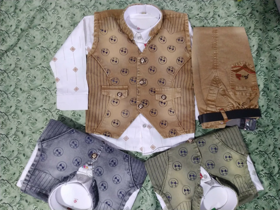 Baba suit 3 pc for boys uploaded by Sp Garments on 2/1/2023