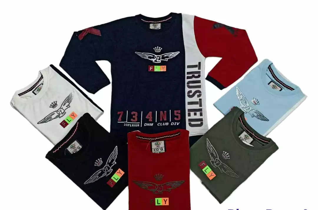 Kids T-shirts full sleeve  uploaded by Chirag knitwears on 5/30/2024