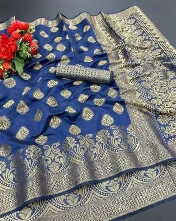Banarasi Silk Jacquard Sarees with Blouse Piece uploaded by SIRI SHOPPING MALL on 2/1/2023