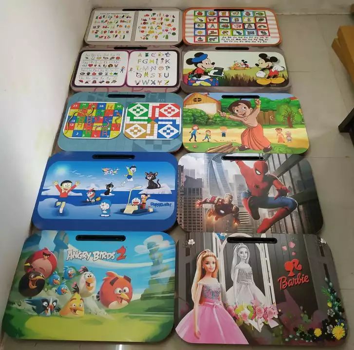 Post image I want 20 pieces of Printed Portable laptop table  at a total order value of 10000. I am looking for Cartoon printed laptop bed table portable . Please send me price if you have this available.