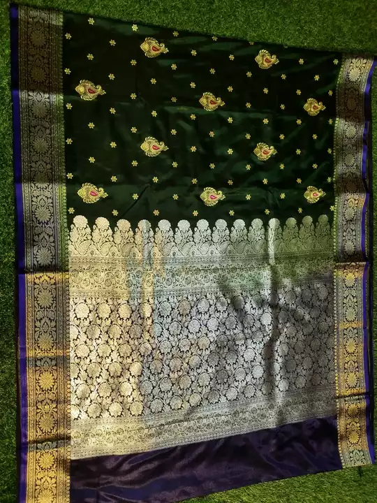 Banarasi Silk Embroidery Work Saree uploaded by business on 2/1/2023
