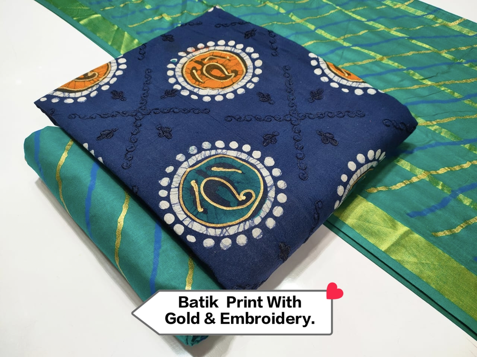 Product image of Batik With Embroidery, price: Rs. 495, ID: batik-with-embroidery-462c5e88
