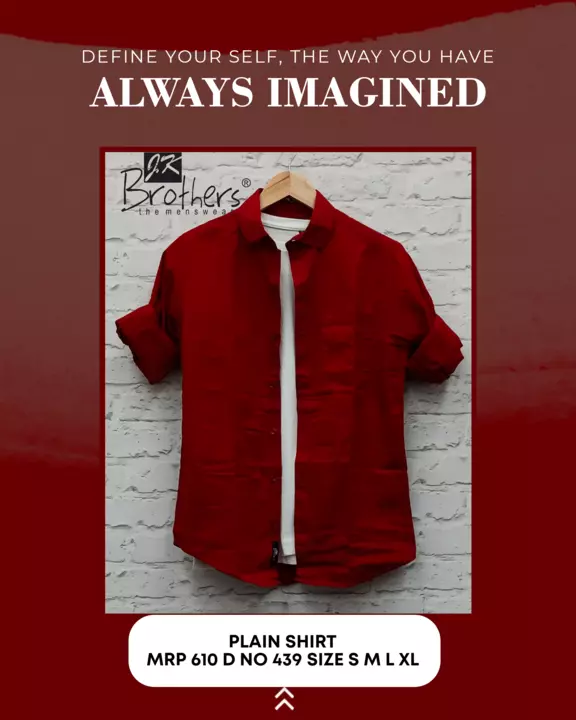Men's Cotton Plain Shirt  uploaded by Jk Brothers Shirt Manufacturer  on 2/2/2023