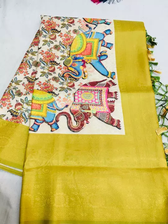 Kalamkari silk saree uploaded by Mahalaxmi collection on 2/2/2023