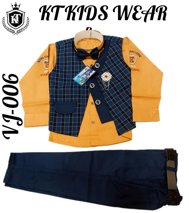 Kids boys three piece baba suit uploaded by Kamlesh traders on 5/30/2024