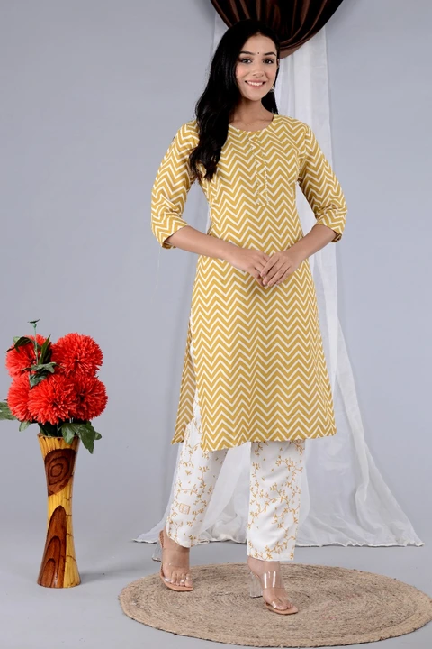 Rayon kurti pant set  uploaded by Vastra collection on 2/2/2023