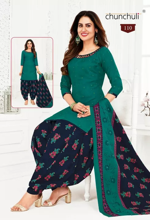 Cotton readymade Patiala suit for women  uploaded by Fashionvalley dresses on 2/2/2023