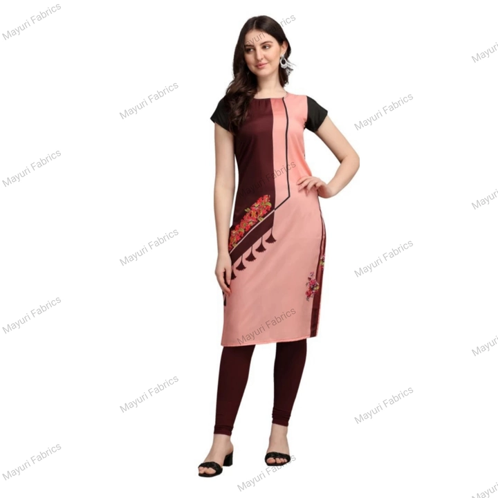 Straight Crepe Kurti for Women uploaded by business on 2/2/2023