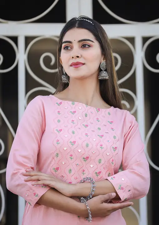 PEACH EMBROIDERED COTTON KURTA PANT SET

 uploaded by Clothing on 2/2/2023