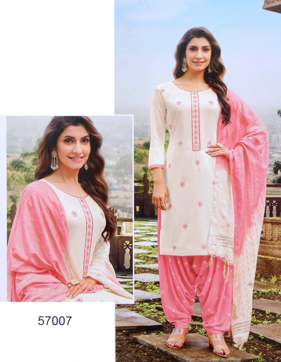 Product image of Patiyala Dress Material , price: Rs. 760, ID: patiyala-dress-material-7a666d06