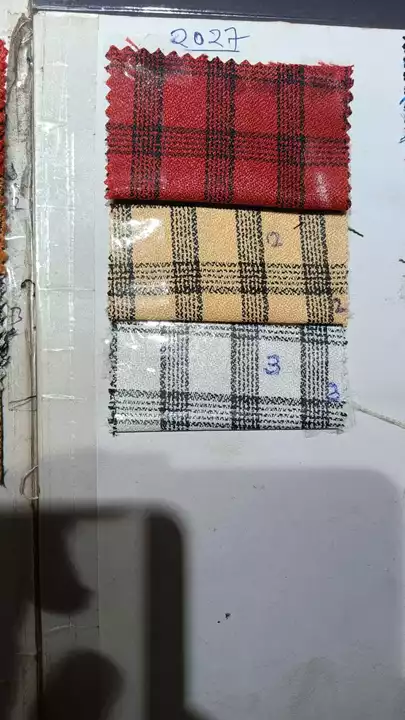 Checks jacket fabrics  uploaded by Ganpati sulz tex Pvt Ltd on 2/2/2023