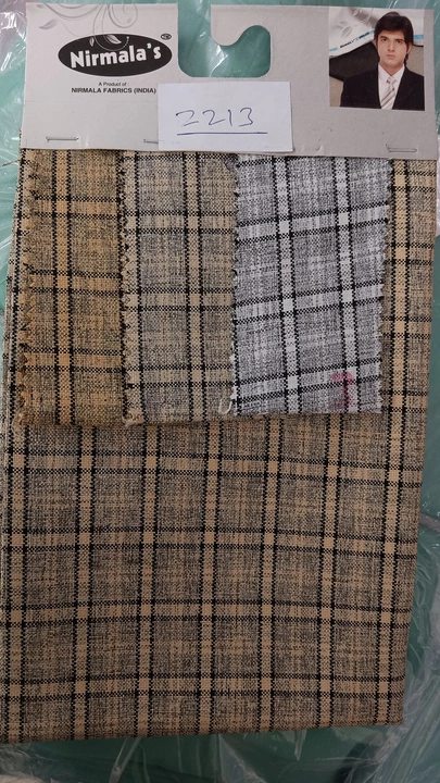 Checks jacket fabrics  uploaded by Ganpati sulz tex Pvt Ltd on 2/2/2023
