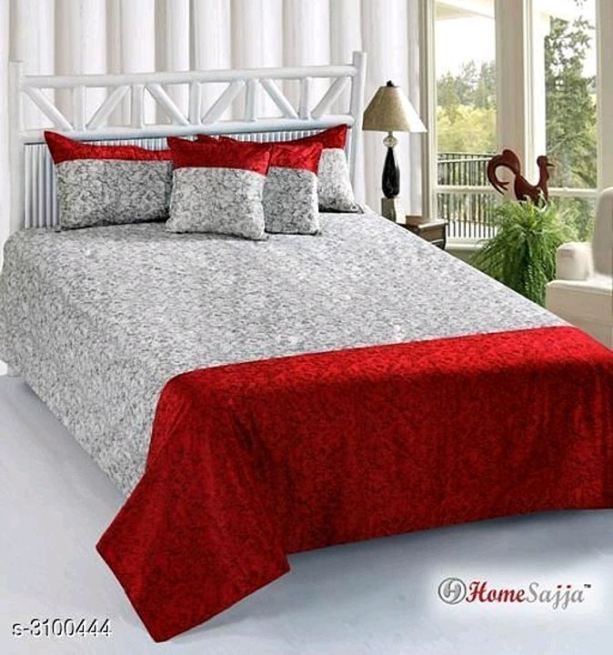 Post image Smart Stylish Buy Exotic Velvet Double Bedsheets Vol 1*