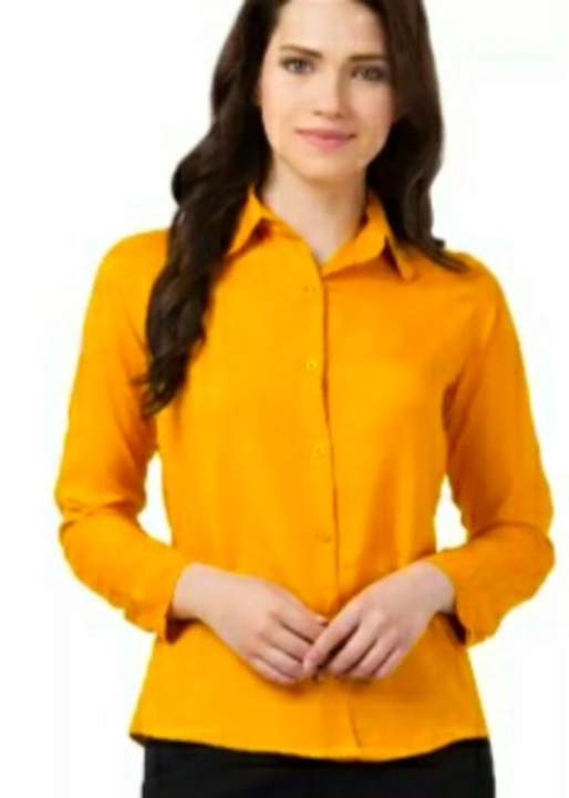 Reyon Plain Formal Shirt For Girl's  uploaded by FASHION BAZAAR on 2/2/2023