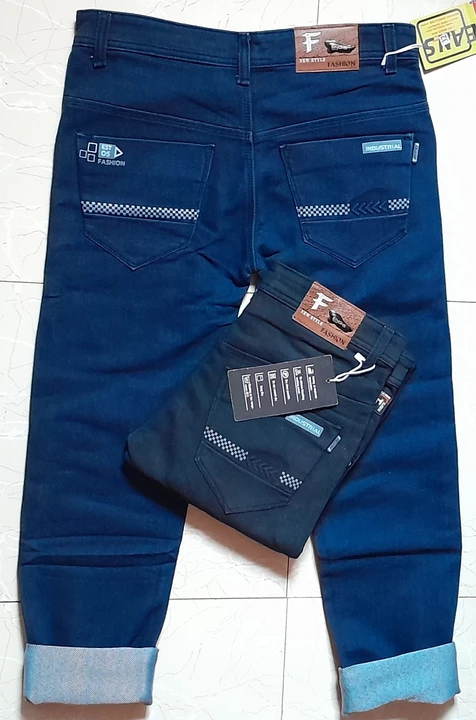 Combo Pack Of Denim Jeans (Dark Blue & Black) uploaded by SINGHS JEANS  on 5/28/2024