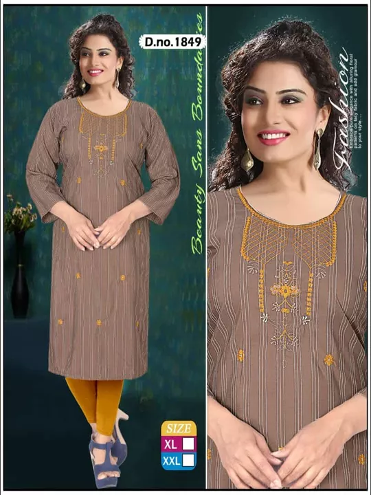 Straight kurtis xl xxl  uploaded by Radha Creation , Maira sales for Readymade items on 5/30/2024