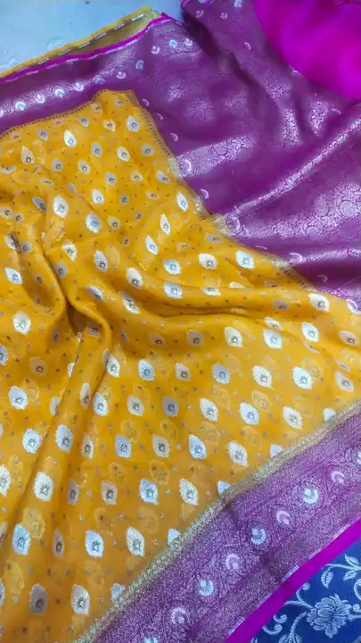 Pure kora silk meena uploaded by Banarasi saree clothing brand on 2/2/2023