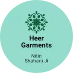 Business logo of Heer Garments