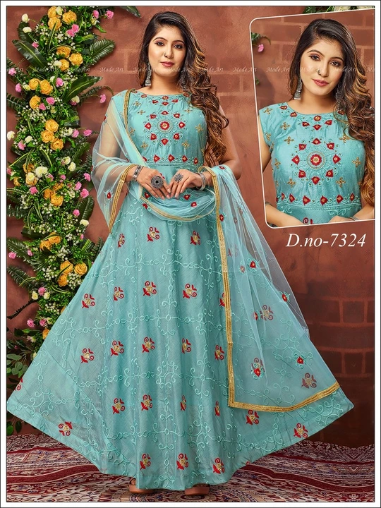 Net dress uploaded by Shri laxmi creations on 2/3/2023