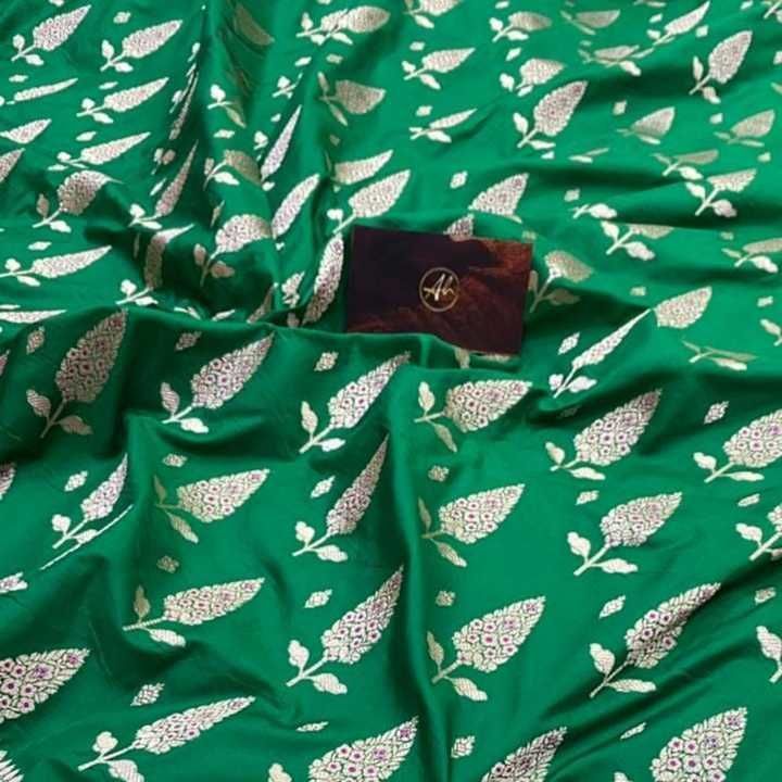 Handloom pure katan silk meenedar uploaded by business on 2/18/2021