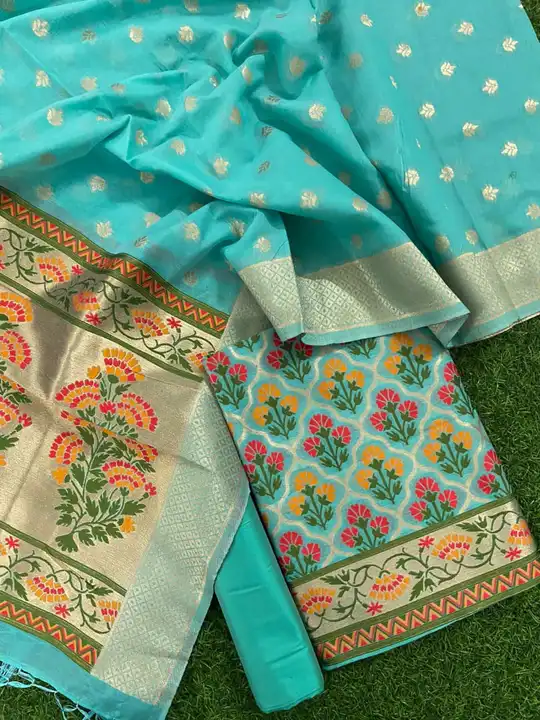 Cotton Silk Tilfi Jamdani dress material  uploaded by NGR CREATION on 2/3/2023
