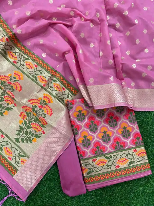 Cotton Silk Tilfi Jamdani dress material  uploaded by NGR CREATION on 2/3/2023
