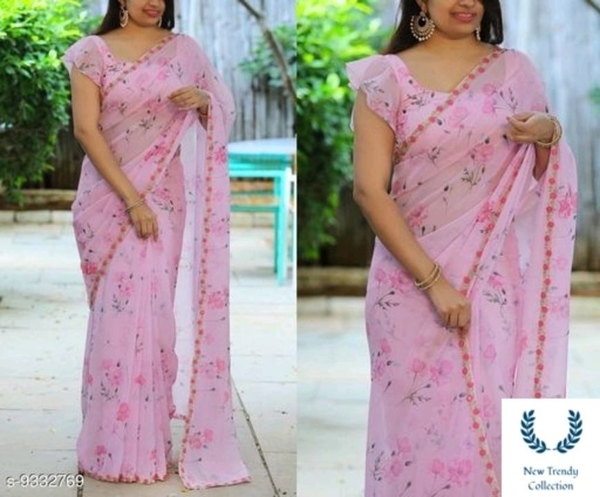 Post image Aagyeyi Sensational Sarees

Saree Fabric: Georgette
Blouse: Separate Blouse Piece
Blouse Fabric: Silk Blend
Pattern: Printed
Blouse Pattern: Embellished
Multipack: Single
Easy return in cash of any issue