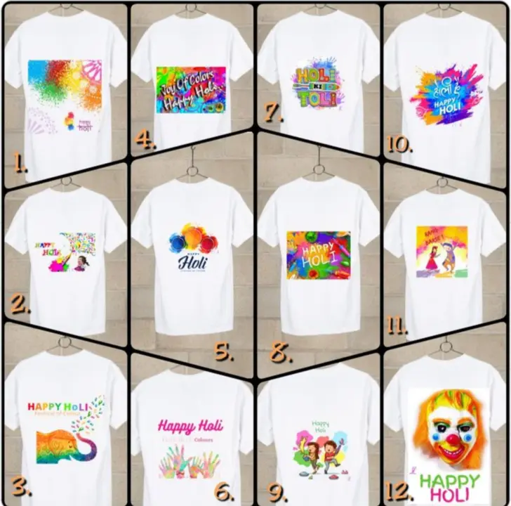 Holi T-shirt  uploaded by business on 2/3/2023