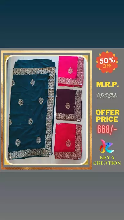 Sarees on sale uploaded by business on 2/3/2023