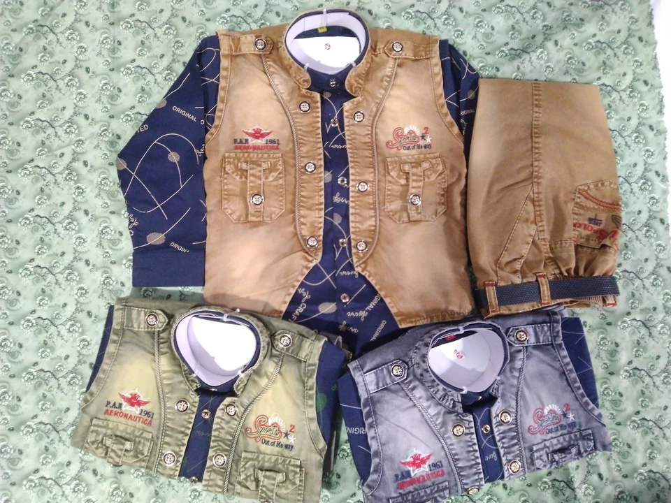 Baba suit 3 pc set for boys  uploaded by Sp Garments on 2/3/2023