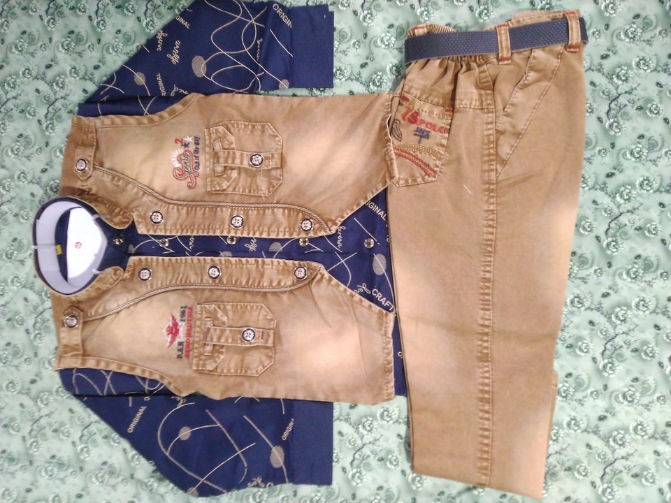 Baba suit 3 pc set for boys  uploaded by Sp Garments on 2/3/2023